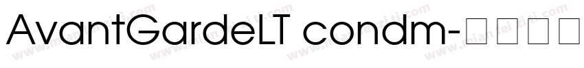 AvantGardeLT condm字体转换